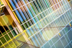 Colorful Glass Reflections